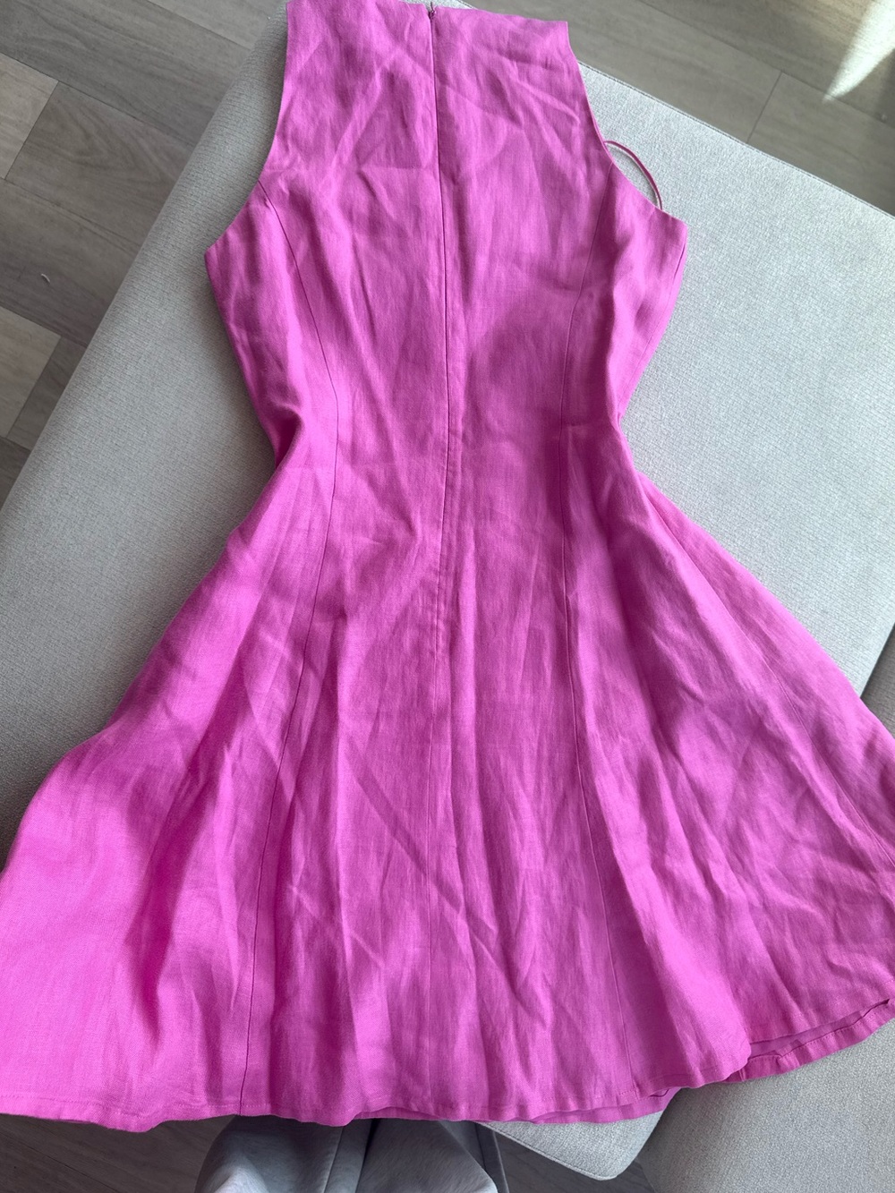 Lauren Ralph Lauren Bright Pink Linen Dress - Picture 3 of 13